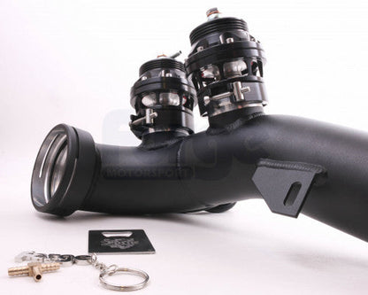 Forge Hard Pipe with Twin Valves and Kit for 335 Twin Turbo N54 Engine