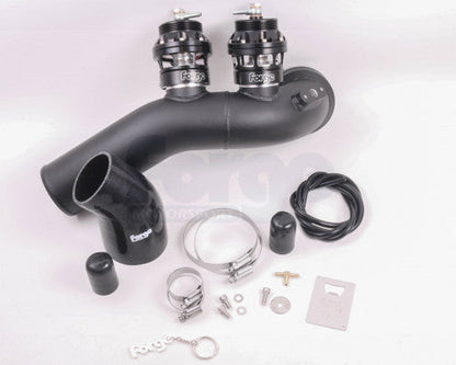 Forge Hard Pipe with Twin Valves and Kit for 335 Twin Turbo N54 Engine