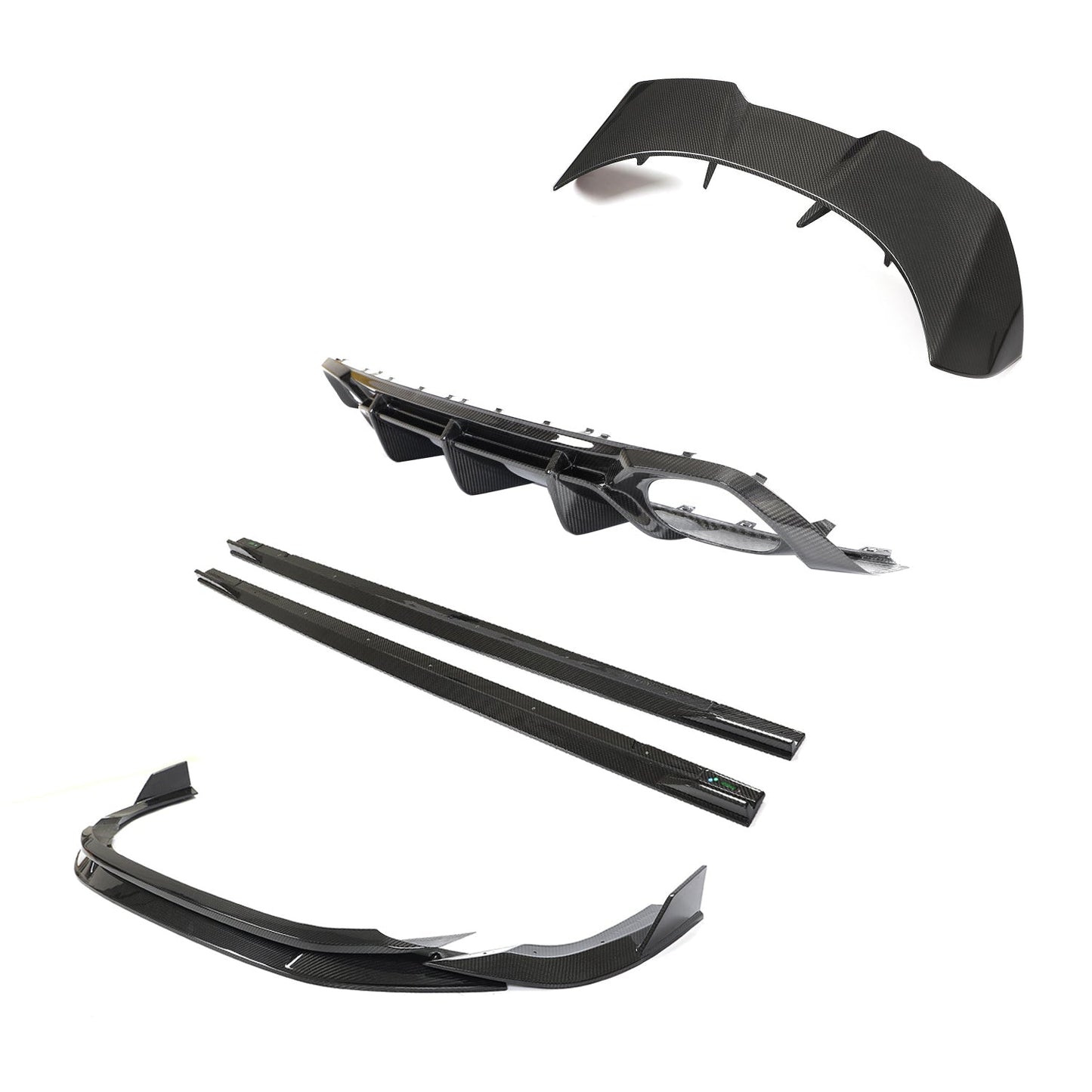 Audi RS3 (RS 3) 8Y Sportback Full Carbon Fibre/Fiber Body Kit - CT Design V2 Aero Package (2022+) | Front Lip Splitter, Side Skirts, Rear Diffuser, Roof Spoiler | Pre-Preg Dry Carbon OEM+ Hatchback Styling