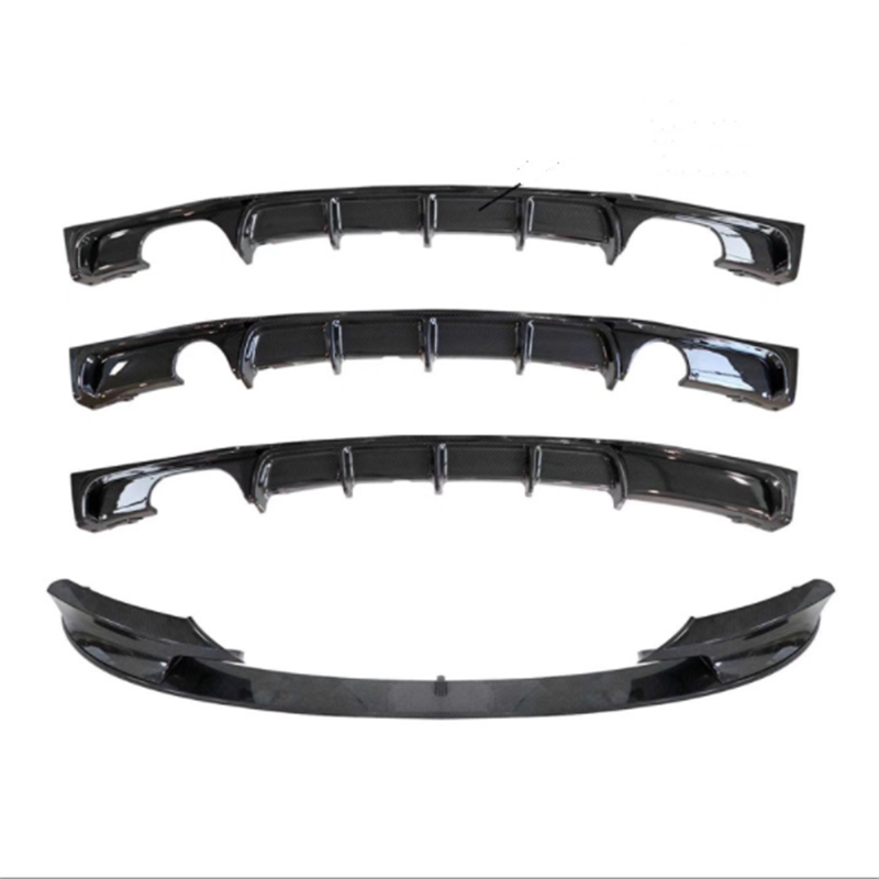 M Style Rear Bumper Cover with Diffuser Look, Gloss Black ABS for BMW 3 Series F30 F35 Saloon/Sedan 2012-2019 (Pre LCI & LCI) - Aftermarket Back Bumper/Valance/Apron Upgrade, Single or Dual Exhaust Cutouts, M Performance Style Replacement