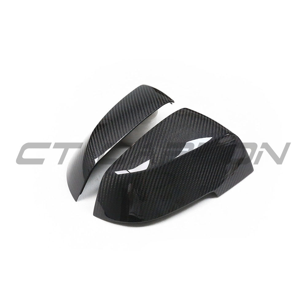 BMW F-Series 1 2 3 4 Series M Sport (F20 F21 F22 F23 F30 F31 F32 F33 F36 F87 M2) Dry Carbon Fibre Mirror Caps | Prepreg Replacement Wing Mirror Covers/Housings/Shells | Gloss OEM Fit by CT Carbon