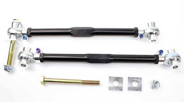 SPL Parts RTAEL E9M Adjustable Rear Toe Arms/Links/Rods for BMW M3 E9X (E90/E92/E93) & 1 Series M E82 (E8X) – Toe Control Track Rod Kit w/ Eccentric Delete Lockout Plates, FK Spherical Bearings, Titanium Hardware – Alignment Toe Bars