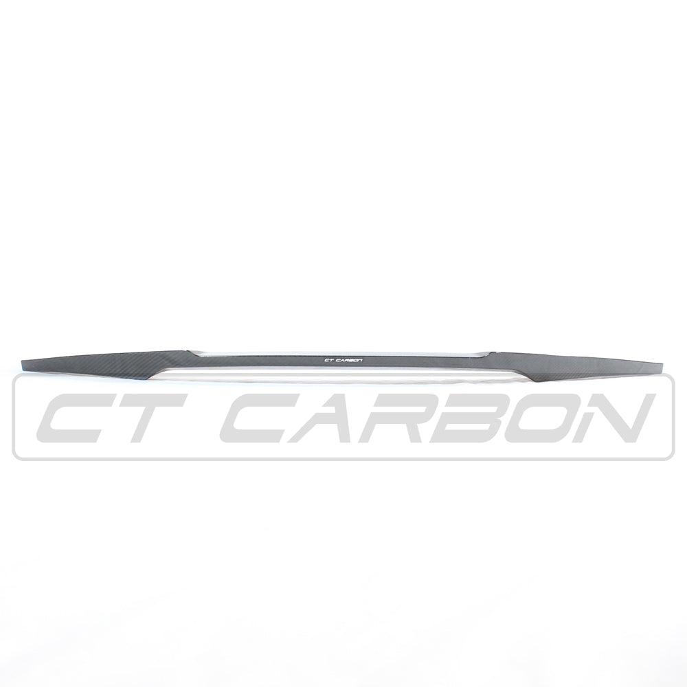 BMW M4 G82 / 4 Series G22 Carbon Fibre/Fiber Rear Boot Lip Spoiler V-Style - Trunk Decklid Tail Lip Wing - Fits 2020+ Coupe - CT Carbon M Performance Style