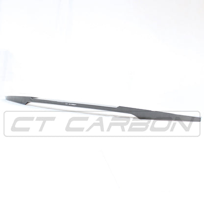 BMW M4 G82 / 4 Series G22 Carbon Fibre/Fiber Rear Boot Lip Spoiler V-Style - Trunk Decklid Tail Lip Wing - Fits 2020+ Coupe - CT Carbon M Performance Style