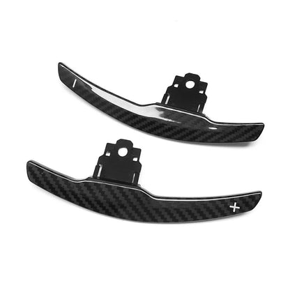 BMW F-Series Carbon Fibre/Carbon Fiber Paddle Shifters - Extended OEM-Fit Direct Replacement Gear Paddles/Shift Levers for F20 F22 F23 F30 F32 F36 F80 M3 M4 M5 M6 - Steering Wheel Paddle Extensions DCT/Steptronic Upgrade