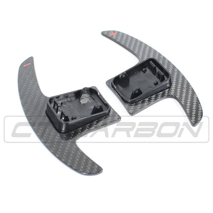 CT Carbon Dry Carbon Fibre Paddle Shifters for BMW G & F Series - Steering Wheel Paddle Extensions, Shift Paddles, Gear Change Levers - Fits G20 G80 G22 G82 G30 F90 F40 F44 G01 G02 G05 G06 | M3 M4 M5 X3M X4M X5M X6M