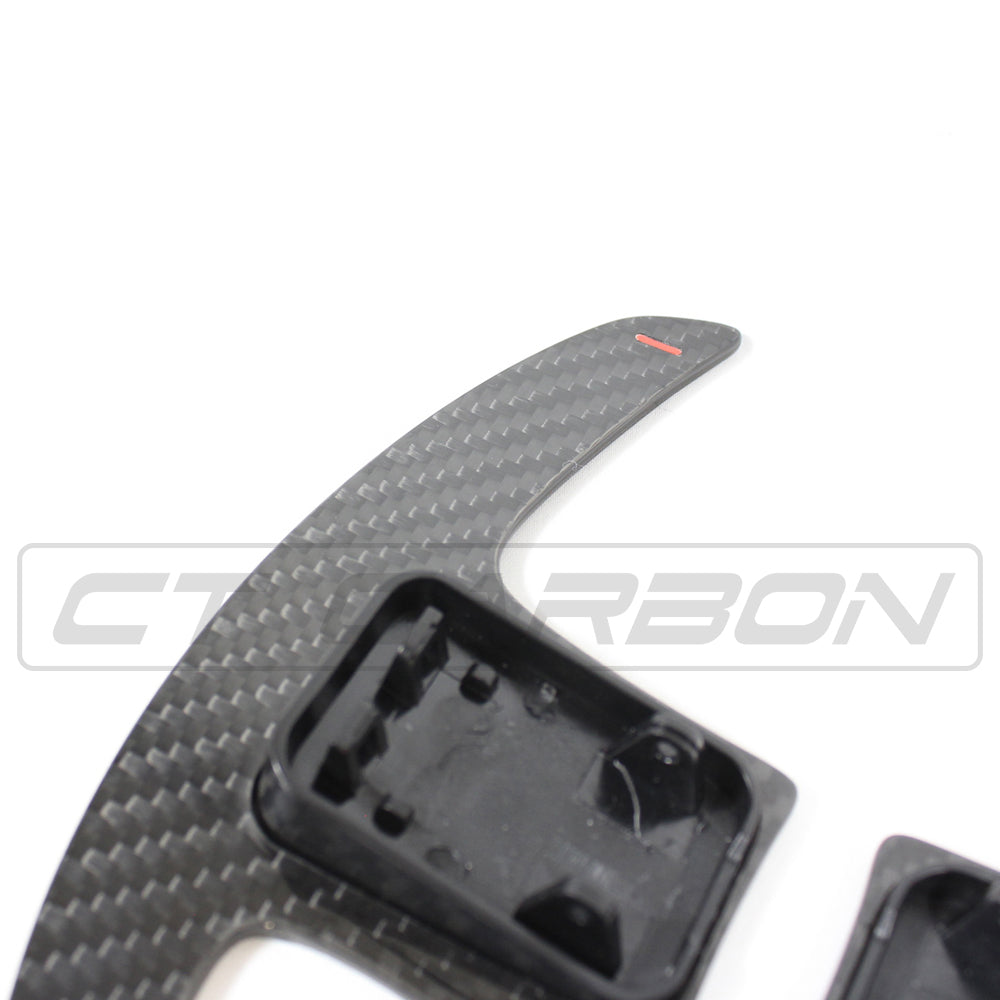 CT Carbon Dry Carbon Fibre Paddle Shifters for BMW G & F Series - Steering Wheel Paddle Extensions, Shift Paddles, Gear Change Levers - Fits G20 G80 G22 G82 G30 F90 F40 F44 G01 G02 G05 G06 | M3 M4 M5 X3M X4M X5M X6M