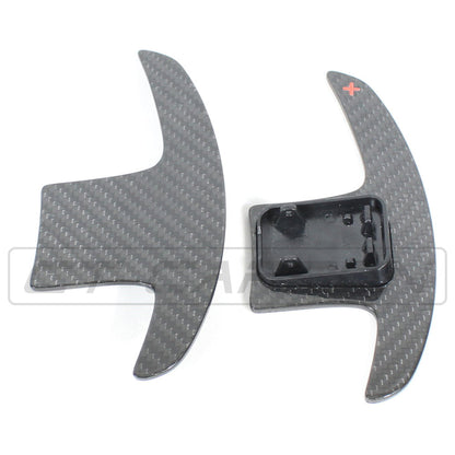 CT Carbon Dry Carbon Fibre Paddle Shifters for BMW G & F Series - Steering Wheel Paddle Extensions, Shift Paddles, Gear Change Levers - Fits G20 G80 G22 G82 G30 F90 F40 F44 G01 G02 G05 G06 | M3 M4 M5 X3M X4M X5M X6M