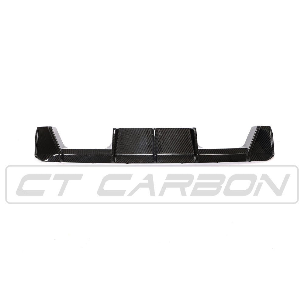 CT Carbon Rear Diffuser/Valance for BMW M3/M4 G80 G82 G83 (2021+) – M Performance/MP Style Carbon Fibre Lower Bumper Insert, Rear Splitter/Skirt, Quad Exhaust Surround – G8X OEM+ Upgrade