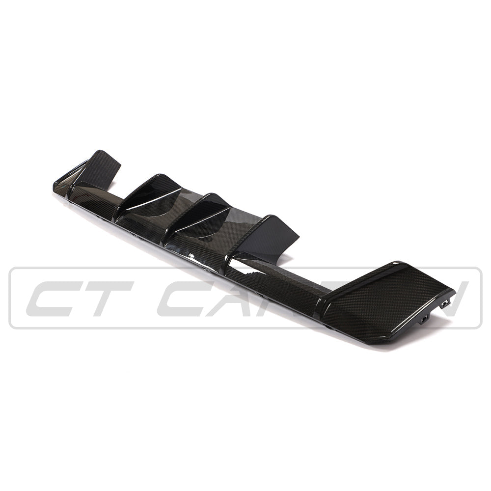 CT Carbon Rear Diffuser/Valance for BMW M3/M4 G80 G82 G83 (2021+) – M Performance/MP Style Carbon Fibre Lower Bumper Insert, Rear Splitter/Skirt, Quad Exhaust Surround – G8X OEM+ Upgrade