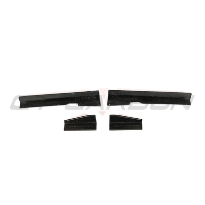 AUDI TT RS (TTRS) MK3 8S QUATTRO 2015–2018 COUPE/ROADSTER REAL CARBON FIBRE SIDE SKIRT EXTENSIONS – SIDE SPLITTERS/SILL EXTENSIONS/ROCKER PANELS/SIDE BLADES – CARBON FIBER AERO SKIRTS BY CT CARBON