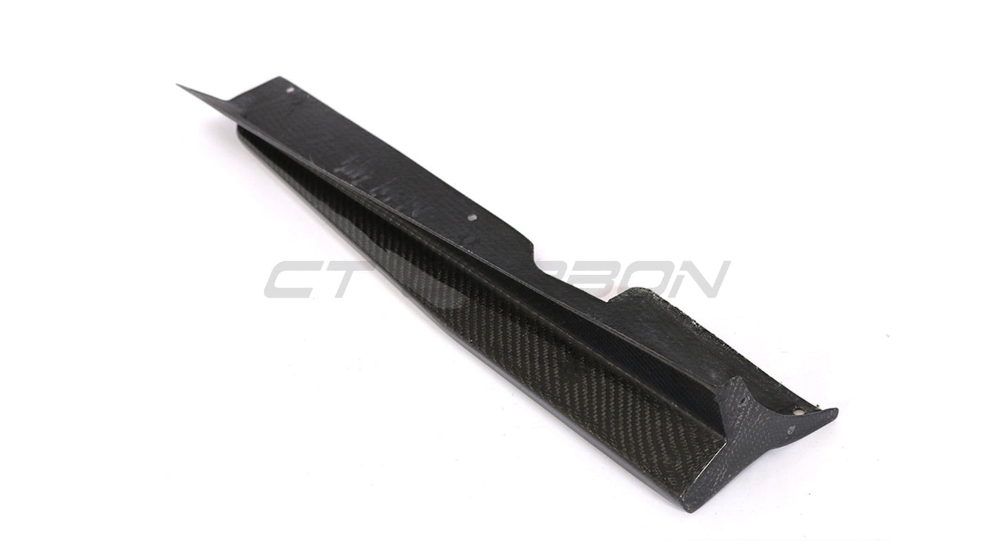 AUDI TT RS (TTRS) MK3 8S QUATTRO 2015–2018 COUPE/ROADSTER REAL CARBON FIBRE SIDE SKIRT EXTENSIONS – SIDE SPLITTERS/SILL EXTENSIONS/ROCKER PANELS/SIDE BLADES – CARBON FIBER AERO SKIRTS BY CT CARBON