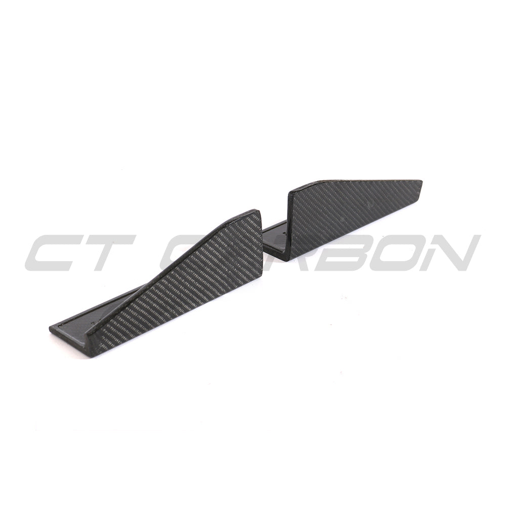 AUDI TT RS (TTRS) MK3 8S QUATTRO 2015–2018 COUPE/ROADSTER REAL CARBON FIBRE SIDE SKIRT EXTENSIONS – SIDE SPLITTERS/SILL EXTENSIONS/ROCKER PANELS/SIDE BLADES – CARBON FIBER AERO SKIRTS BY CT CARBON