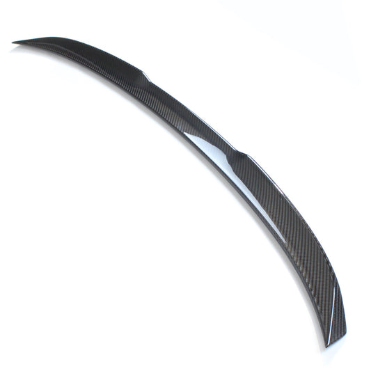 CT Carbon BMW M4 G82 & 4 Series G22 Coupe Carbon Fibre/Carbon Fiber Boot/Trunk Lip Spoiler – M Performance (MP) Style Gloss 2x2 Twill Pre-Preg – Rear Decklid/Tailgate Wing Blade – Fits 2021+ M4, 2018+ 420i 430i M440i