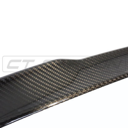 CT Carbon BMW M4 G82 & 4 Series G22 Coupe Carbon Fibre/Carbon Fiber Boot/Trunk Lip Spoiler – M Performance (MP) Style Gloss 2x2 Twill Pre-Preg – Rear Decklid/Tailgate Wing Blade – Fits 2021+ M4, 2018+ 420i 430i M440i