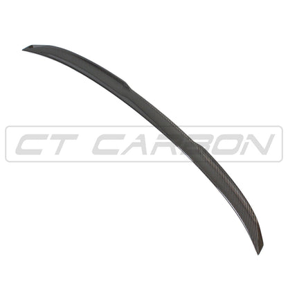 CT Carbon BMW M4 G82 & 4 Series G22 Coupe Carbon Fibre/Carbon Fiber Boot/Trunk Lip Spoiler – M Performance (MP) Style Gloss 2x2 Twill Pre-Preg – Rear Decklid/Tailgate Wing Blade – Fits 2021+ M4, 2018+ 420i 430i M440i