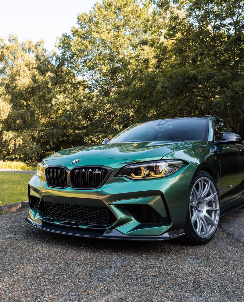 BMW M2 F87 Amber Yellow Headlight Angel Eyes DRL Daytime Running Light LED Boards by AUTOID - CSL/GTS Style Halo Ring Upgrade for M2 & M2 Competition (2015-2021), Pre-LCI & LCI - Halo Color Change Kit, Corona Ring Module Set