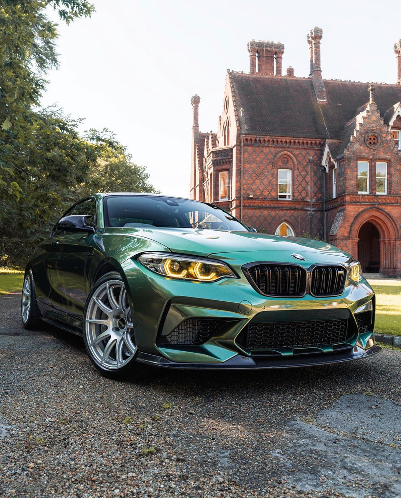 BMW M2 F87 Amber Yellow Headlight Angel Eyes DRL Daytime Running Light LED Boards by AUTOID - CSL/GTS Style Halo Ring Upgrade for M2 & M2 Competition (2015-2021), Pre-LCI & LCI - Halo Color Change Kit, Corona Ring Module Set