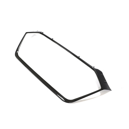 Audi RS6/RS7 C8 Front Grille Surround Trim - Gloss Carbon Fibre/Fiber (CT Carbon) Grill Frame/Cover | RS6 Avant 4K & RS7 Sportback 4K8 2019+ | OEM Honeycomb Radiator Grille Front Bumper/Fascia Upgrade