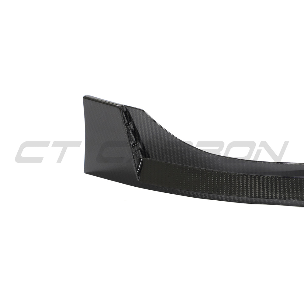 CT Carbon V2 Front Splitter for Volkswagen Golf MK8 GTI (2020-2024) - Carbon Fibre/Carbon Fiber Front Lip Spoiler, Front Bumper Lip, Lower Valance Aero Lip/Chin Spoiler, Body Kit Upgrade - Golf 8 GTI Version 2