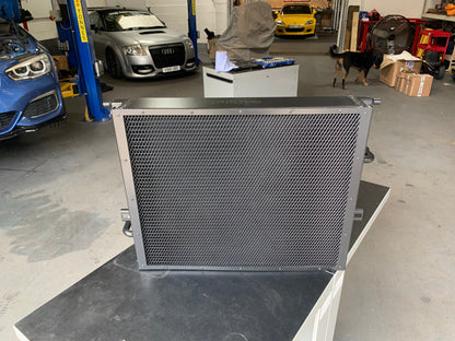 AIRTEC Motorsport B58 Water-to-Air Chargecooler/Intercooler Radiator Upgrade, Triple-Pass 90mm Core, Direct-Fit Front Mount Heat Exchanger - BMW 1/2/3/4 Series F20 F21 F22 F23 F30 F31 F32 F33 F36 (M140i M240i 340i 440i) 2014-2019 - ATRADBMW2