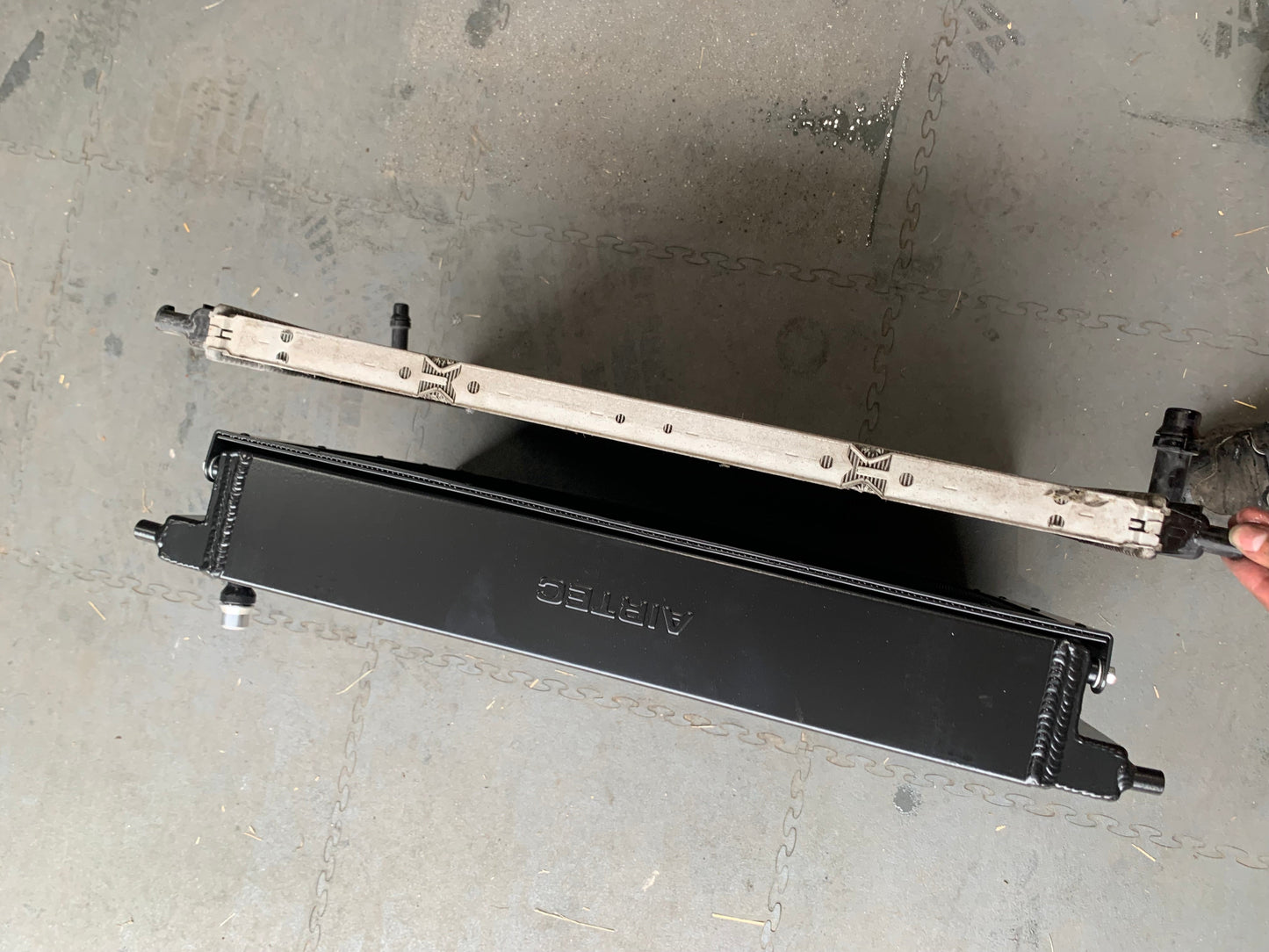 AIRTEC Motorsport B58 Water-to-Air Chargecooler/Intercooler Radiator Upgrade, Triple-Pass 90mm Core, Direct-Fit Front Mount Heat Exchanger - BMW 1/2/3/4 Series F20 F21 F22 F23 F30 F31 F32 F33 F36 (M140i M240i 340i 440i) 2014-2019 - ATRADBMW2