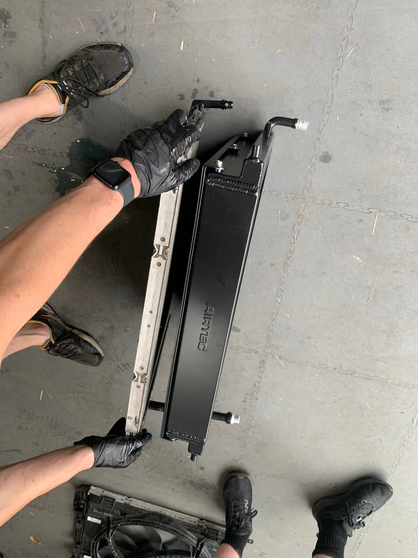 AIRTEC Motorsport B58 Water-to-Air Chargecooler/Intercooler Radiator Upgrade, Triple-Pass 90mm Core, Direct-Fit Front Mount Heat Exchanger - BMW 1/2/3/4 Series F20 F21 F22 F23 F30 F31 F32 F33 F36 (M140i M240i 340i 440i) 2014-2019 - ATRADBMW2