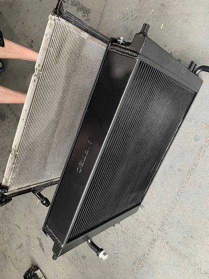 AIRTEC Motorsport B58 Water-to-Air Chargecooler/Intercooler Radiator Upgrade, Triple-Pass 90mm Core, Direct-Fit Front Mount Heat Exchanger - BMW 1/2/3/4 Series F20 F21 F22 F23 F30 F31 F32 F33 F36 (M140i M240i 340i 440i) 2014-2019 - ATRADBMW2