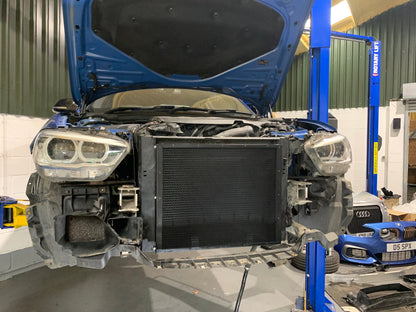 AIRTEC Motorsport B58 Water-to-Air Chargecooler/Intercooler Radiator Upgrade, Triple-Pass 90mm Core, Direct-Fit Front Mount Heat Exchanger - BMW 1/2/3/4 Series F20 F21 F22 F23 F30 F31 F32 F33 F36 (M140i M240i 340i 440i) 2014-2019 - ATRADBMW2