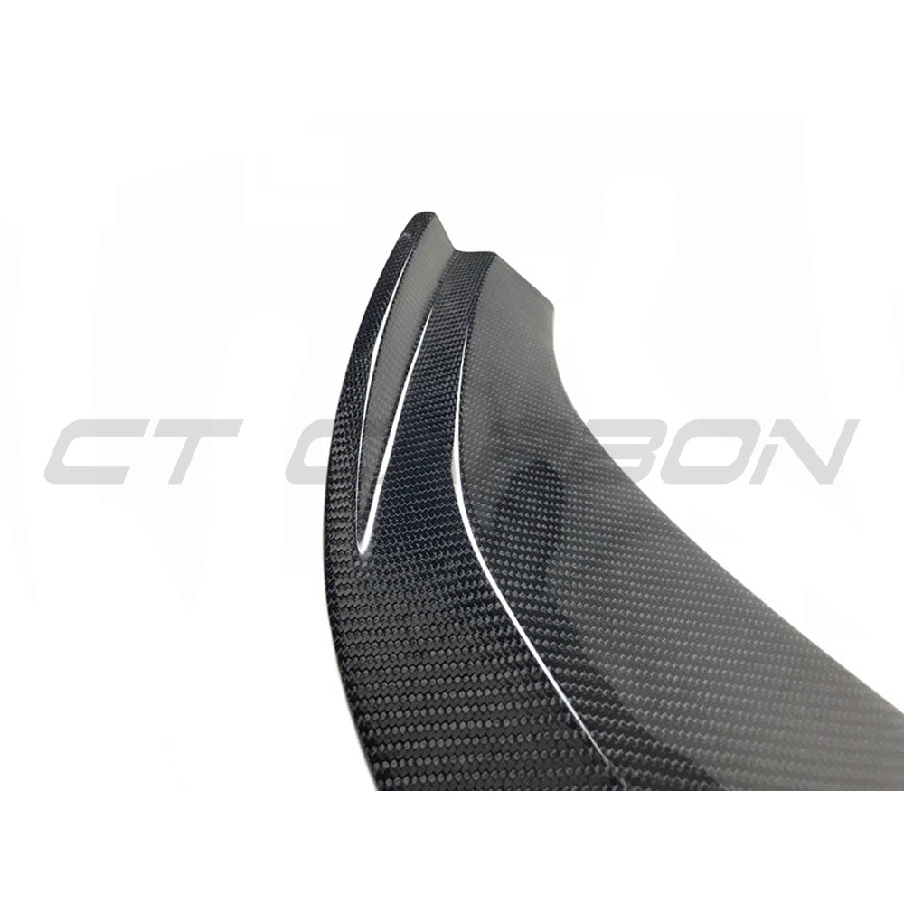 BMW M2 F87 N55 2015-2018 Carbon Fibre Front Lip Splitter Spoiler – CS/M4 CS Look, M Performance Style Gloss Front Bumper Lip, OG F87 Aero Valance by CT Carbon
