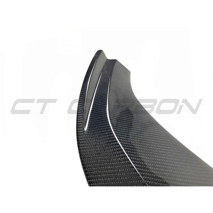 BMW M2 F87 N55 2015-2018 Carbon Fibre Front Lip Splitter Spoiler – CS/M4 CS Look, M Performance Style Gloss Front Bumper Lip, OG F87 Aero Valance by CT Carbon
