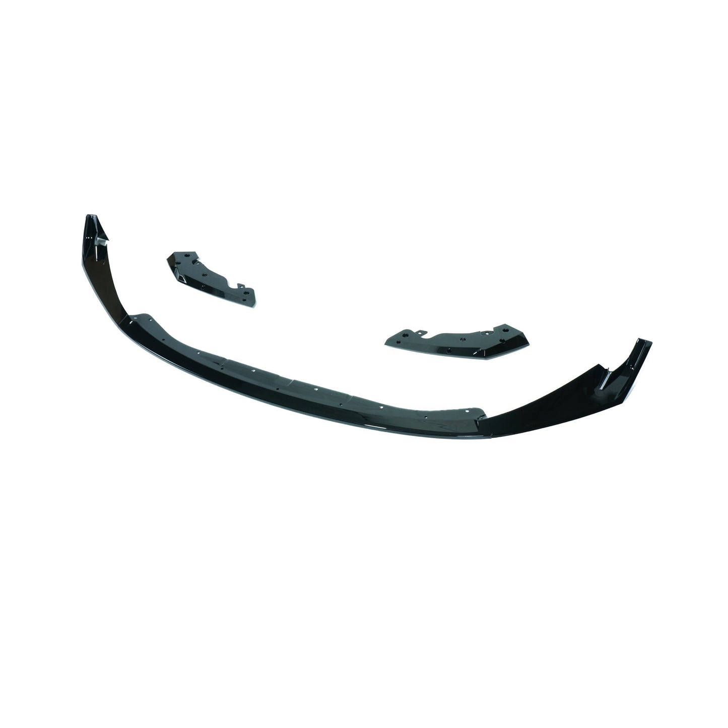 BMW M3/M4 G80 G81 G82 G83 Front Splitter Lip Spoiler - Gloss Piano Black CSL/M Performance Style Front Bumper Chin Spoiler Aero - ABS - Fits 2021+ - G8X - BLAK by CT Carbon - Saloon Touring Coupe Convertible