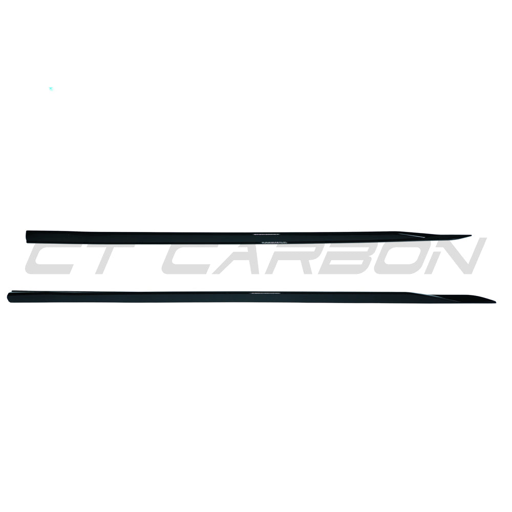 BMW 5 Series G60 & i5 2023+ Gloss Piano Black Side Skirts | Side Skirt Extensions / Side Splitters / Sill Extensions / Side Diffusers | ABS Rocker Panel Side Blades | Blak by CT Carbon | Body Kit Styling