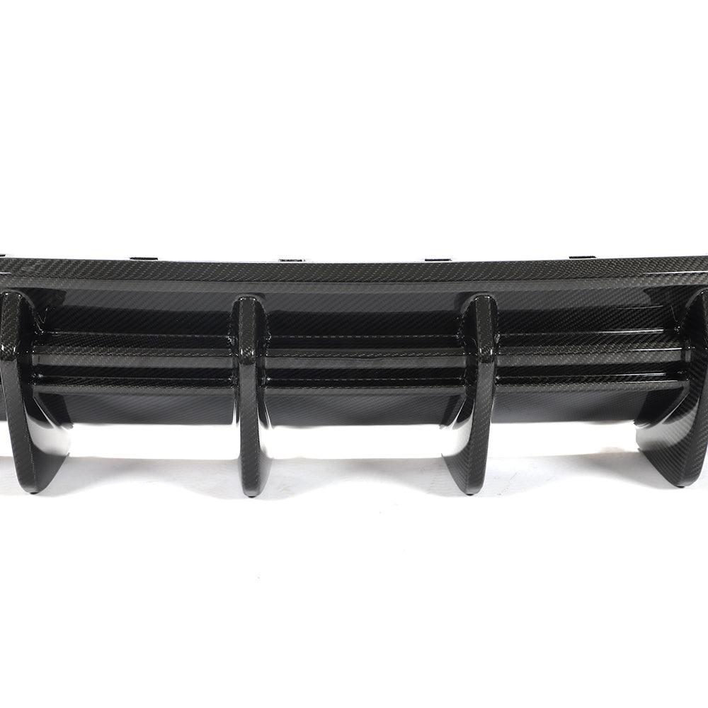 CT Design Pre-Preg Carbon Fibre Rear Diffuser for Audi RS6 C8 Avant (2019+) – Rear Valance / Rear Splitter / Bumper Insert – Carbon Fiber Rear Apron Lower Bumper Trim for RS6 Estate Wagon – Rear Undertray