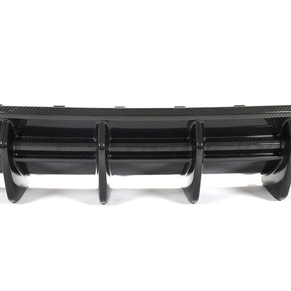 CT Design Pre-Preg Carbon Fibre Rear Diffuser for Audi RS6 C8 Avant (2019+) – Rear Valance / Rear Splitter / Bumper Insert – Carbon Fiber Rear Apron Lower Bumper Trim for RS6 Estate Wagon – Rear Undertray