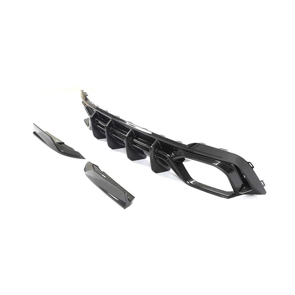 CT Design Pre-Preg Carbon Fibre Rear Diffuser for Audi RS6 C8 Avant (2019+) – Rear Valance / Rear Splitter / Bumper Insert – Carbon Fiber Rear Apron Lower Bumper Trim for RS6 Estate Wagon – Rear Undertray