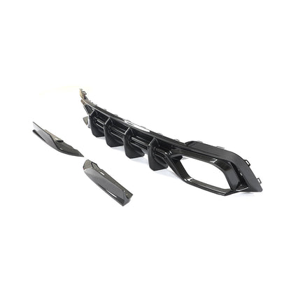 CT Design Pre-Preg Carbon Fibre Rear Diffuser for Audi RS6 C8 Avant (2019+) – Rear Valance / Rear Splitter / Bumper Insert – Carbon Fiber Rear Apron Lower Bumper Trim for RS6 Estate Wagon – Rear Undertray