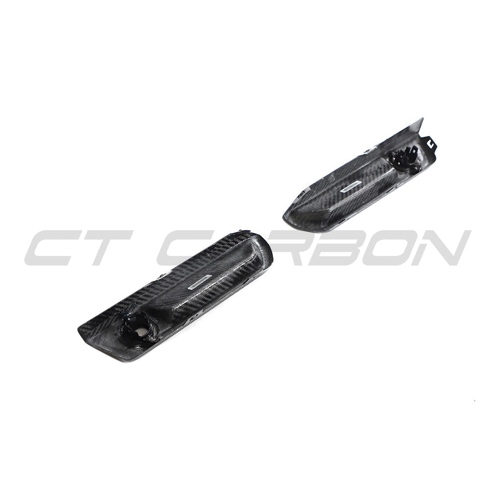 CT Design Carbon Fibre/Fiber Rear Bumper Reflector Delete Covers for BMW M2 G87 (2023+) – Rear Marker Delete/Blanking Plates, Block-Off Caps/Plugs Kit, Gloss Pre-Preg OEM+ Styling