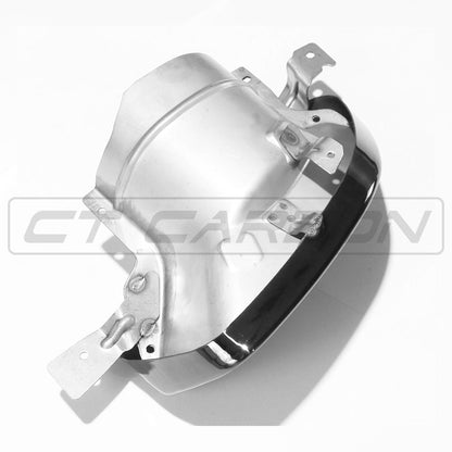 BMW 4 Series G22 Coupe Gloss Piano Black Rear Diffuser Insert & Tailpipe/Exhaust Tips - M Performance MP Style Rear Valance/Lower Bumper Trim/Rear Apron - 440i Look - Fits 420i 430i 440i (2020+)