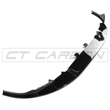 BMW X3M X4M F97 F98 2018–2021 Pre‑LCI Front Lip Splitter High‑Gloss Piano Black 3D Style – CT Carbon Front/Chin Spoiler / Front Bumper Extension / Valance Diffuser – ABS Aero Upgrade (Pre‑Facelift)