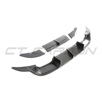 Volkswagen VW Golf R Mk7 2014-2017 Carbon Fibre Rear Diffuser / Valance / Lower Bumper Lip – Fits Golf 7 R & R-Line – Rear Bumper Insert Skirt Splitter Apron – Genuine Carbon – CT Carbon