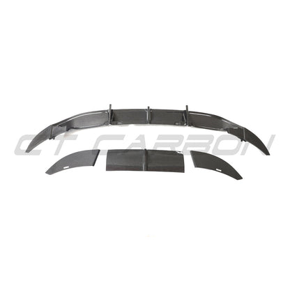 Volkswagen VW Golf R Mk7 2014-2017 Carbon Fibre Rear Diffuser / Valance / Lower Bumper Lip – Fits Golf 7 R & R-Line – Rear Bumper Insert Skirt Splitter Apron – Genuine Carbon – CT Carbon