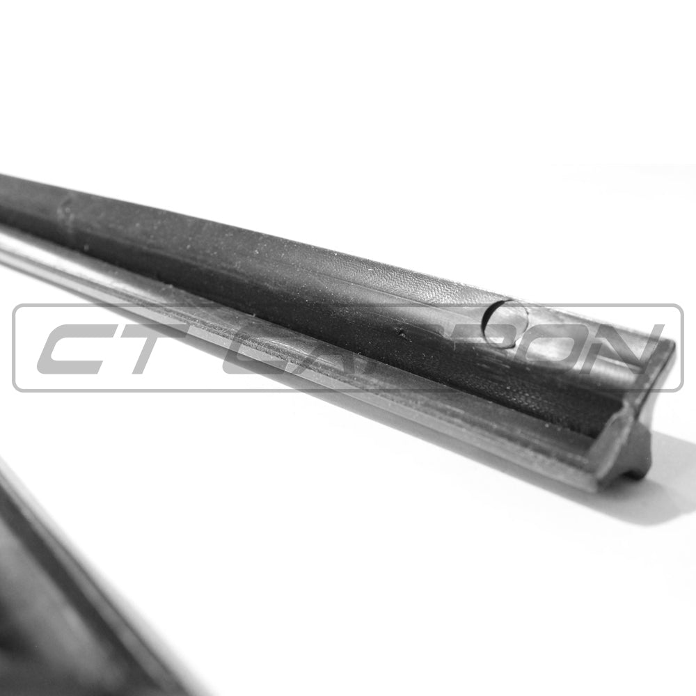 Volkswagen VW Polo Mk5 6C Facelift 2014-2017 Gloss Black ABS Side Skirts/Extensions | CT Carbon Rocker Extensions, Sill Blades, Side Splitters (Piano Black OEM+)