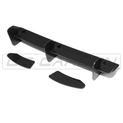 Volkswagen Golf R Mk7.5 (R 7.5) Facelift 2017-2020 Gloss Black Rear Diffuser Extension - ABS Rear Splitter / Rear Bumper Lip / Rear Valance / Rear Apron Add-On Body Kit