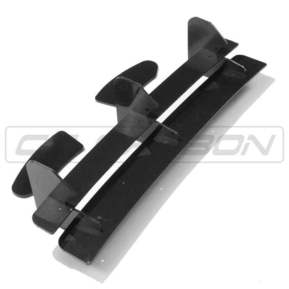 Volkswagen Golf R Mk7.5 (R 7.5) Facelift 2017-2020 Gloss Black Rear Diffuser Extension - ABS Rear Splitter / Rear Bumper Lip / Rear Valance / Rear Apron Add-On Body Kit