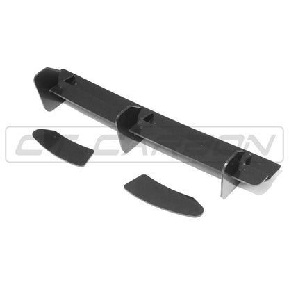 Volkswagen Golf R Mk7.5 (R 7.5) Facelift 2017-2020 Gloss Black Rear Diffuser Extension - ABS Rear Splitter / Rear Bumper Lip / Rear Valance / Rear Apron Add-On Body Kit