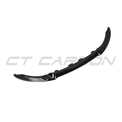 BMW M3/M4 F80 F82 F83 (F8X) 2014-2020 Gloss/Piano Black Front Lip Splitter Spoiler | CS Style Chin Spoiler/Bumper Lip | Front Aero Lip | Front Apron/Lower Valance | CT Carbon BLAK