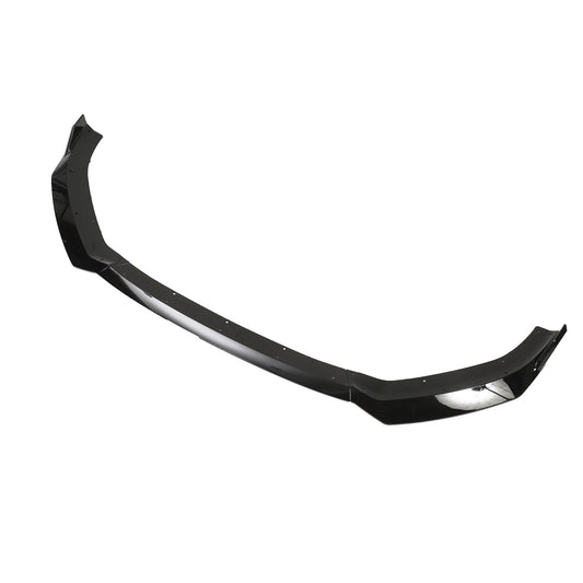 CT BLAK by CT Carbon Gloss Black Front Lip Splitter V2 for Audi A3 8V.5 S Line & S3 8V 2017-2020 - Bumper Lip/Chin Spoiler/Aero Skirt - Piano Black ABS - 8V Facelift 8V.2 - Sportback & Saloon - Front