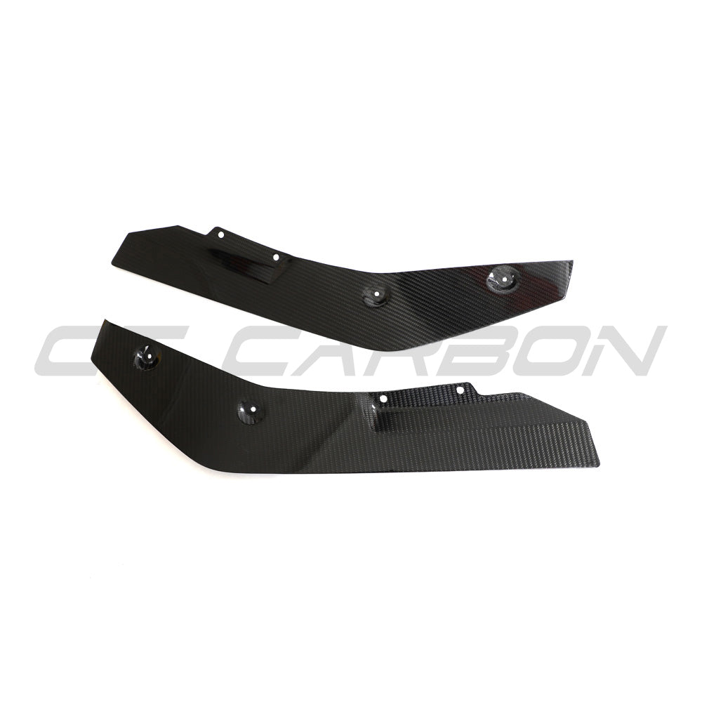 CT Design BMW M2 G87 2023-2025 Pre-Preg Carbon Fibre/Fiber Rear Spats - Rear Bumper Corner Extensions, Rear Valance End Caps, Rear Side Splitter Corners