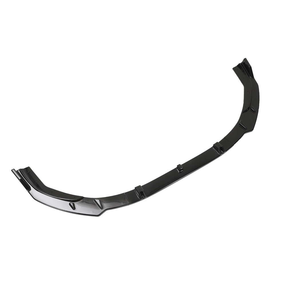 CT Carbon Gloss Black Front Lip Splitter for Audi A4 & S4 B9.5 Facelift 2020-2024 – ABS 3-Piece Front Lip Spoiler/Chin Spoiler, Front Bumper Lip Valance, Aero Diffuser Body Kit